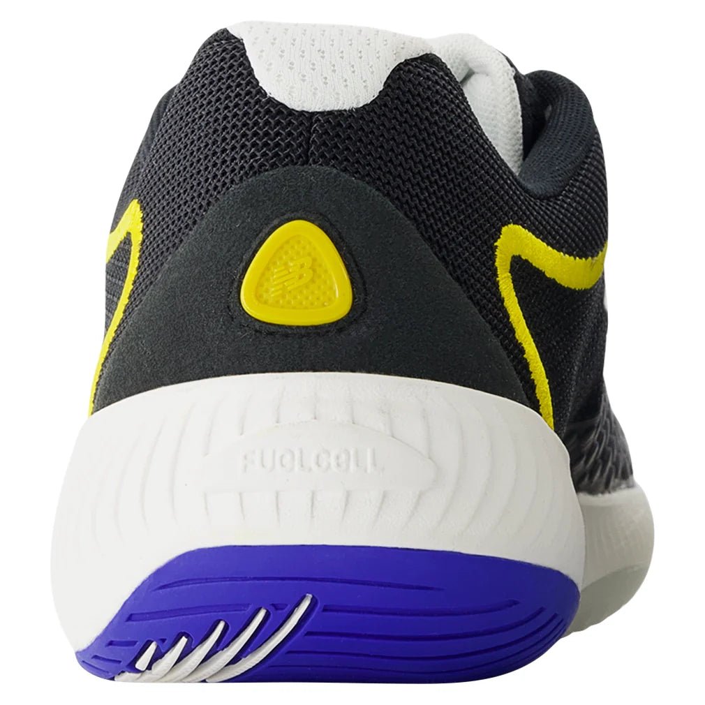 Men's FuelCell 996v6 2E Width Tennis Shoes Black and Blue Gemstone - Bell Racket Store