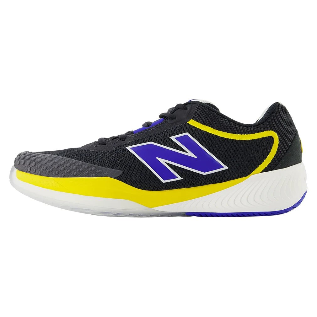 Men's FuelCell 996v6 2E Width Tennis Shoes Black and Blue Gemstone - Bell Racket Store