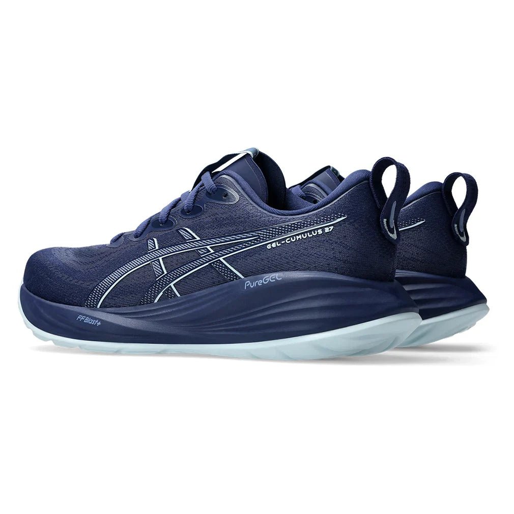 Men's GEL - Cumulus 27 Running Shoes Indigo Blue and Cool Grey - Bell Racket Store