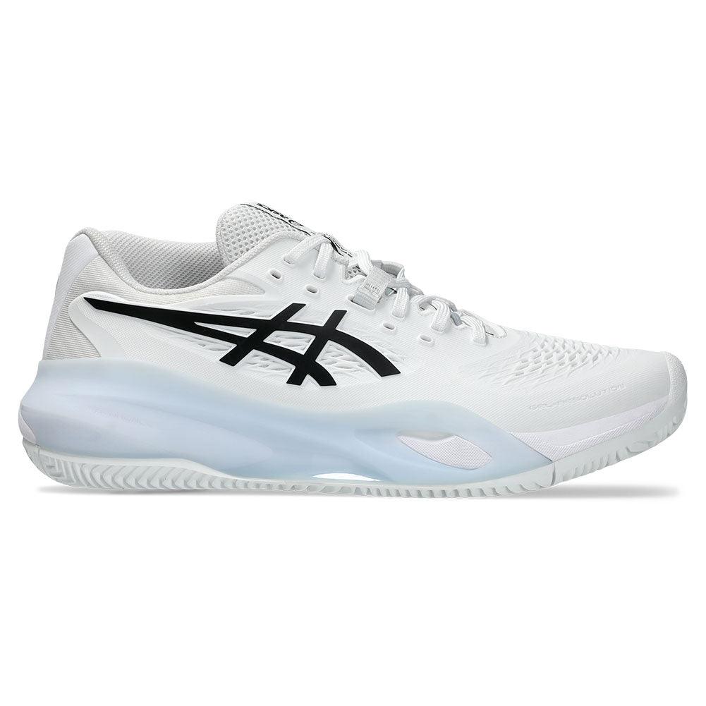 Men's GEL - Resolution X Clay Tennis Shoes White and Black - Bell Racket Store