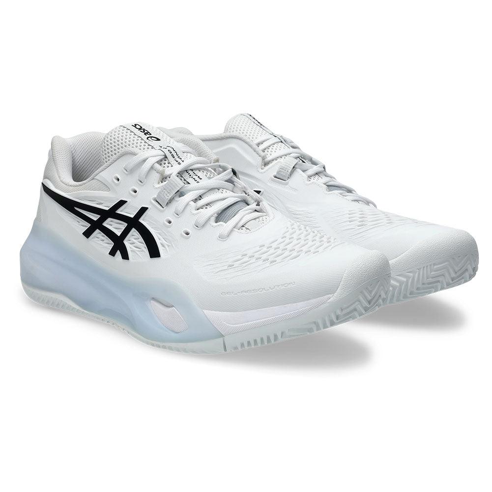 Men's GEL - Resolution X Clay Tennis Shoes White and Black - Bell Racket Store