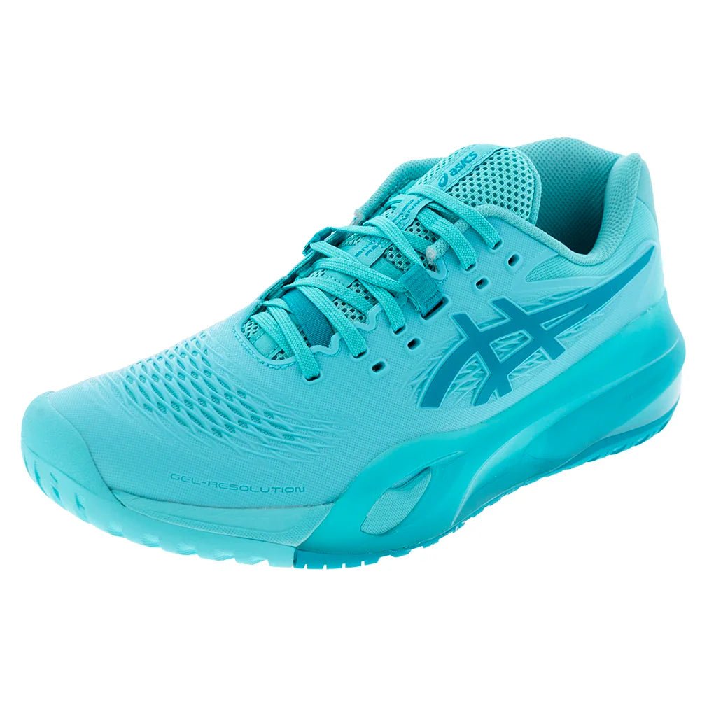 Men's GEL - Resolution X Tennis Shoes Ice Mint and Lagoon - Bell Racket Store
