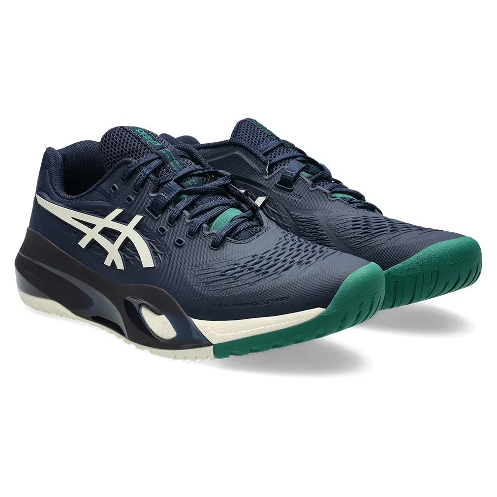 Men's GEL - Resolution X Tennis Shoes Midnight and Cream - Bell Racket Store