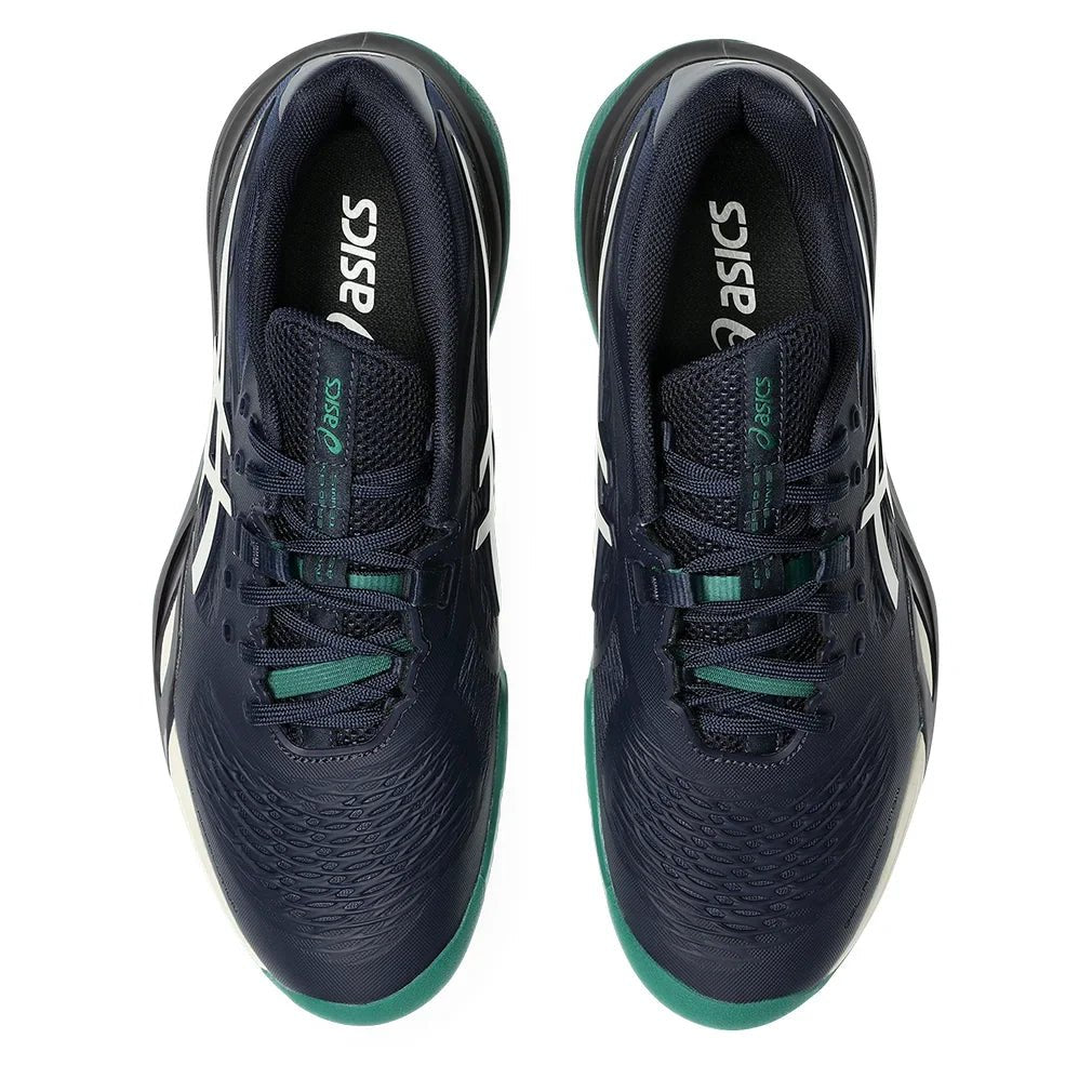 Men's GEL - Resolution X Tennis Shoes Midnight and Cream - Bell Racket Store