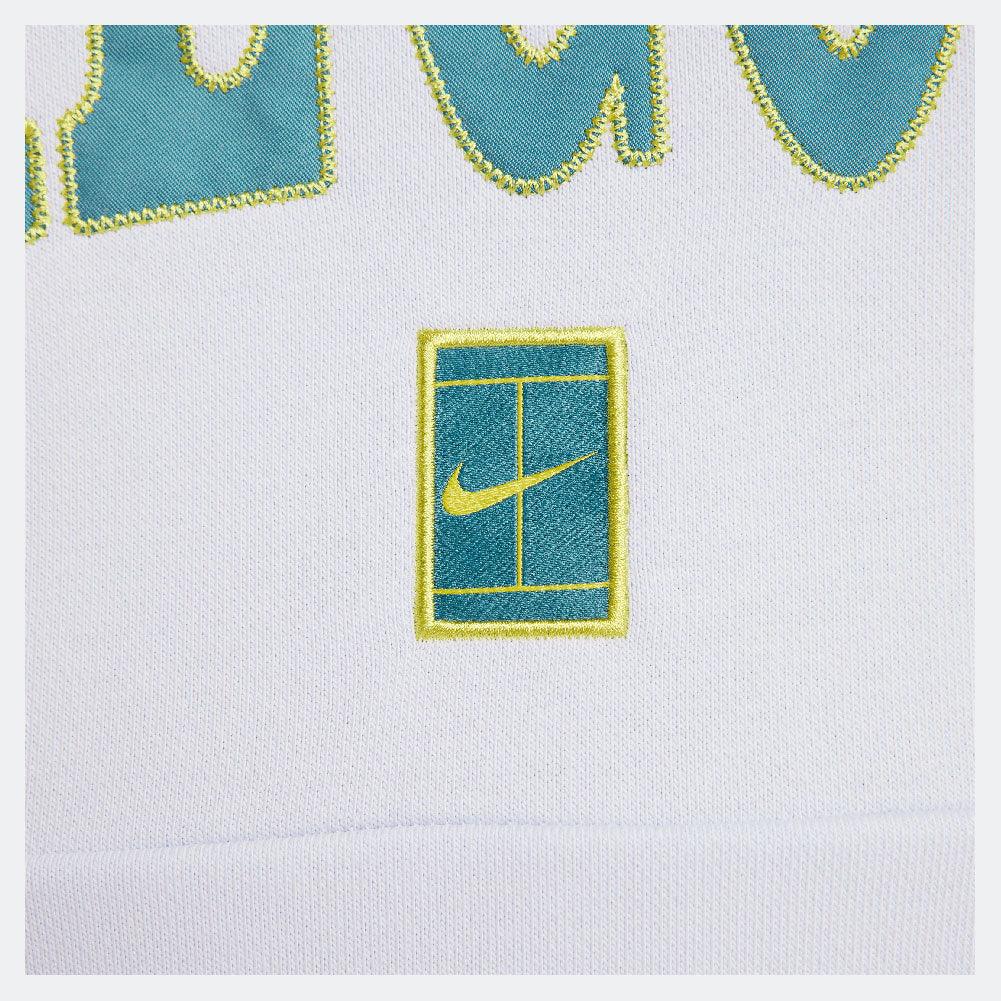 Men's Heritage Dri - FIT Fleece Tennis Hoodie Football Grey and Mineral Teal - Bell Racket Store