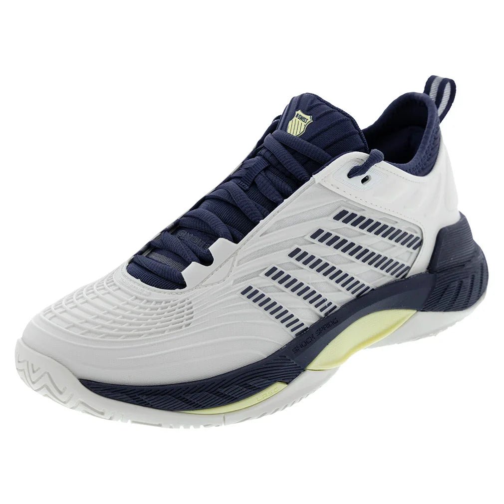 Men's Hypercourt Supreme 2 Tennis Shoes Blanc de Blanc and Naval Academy - Bell Racket Store