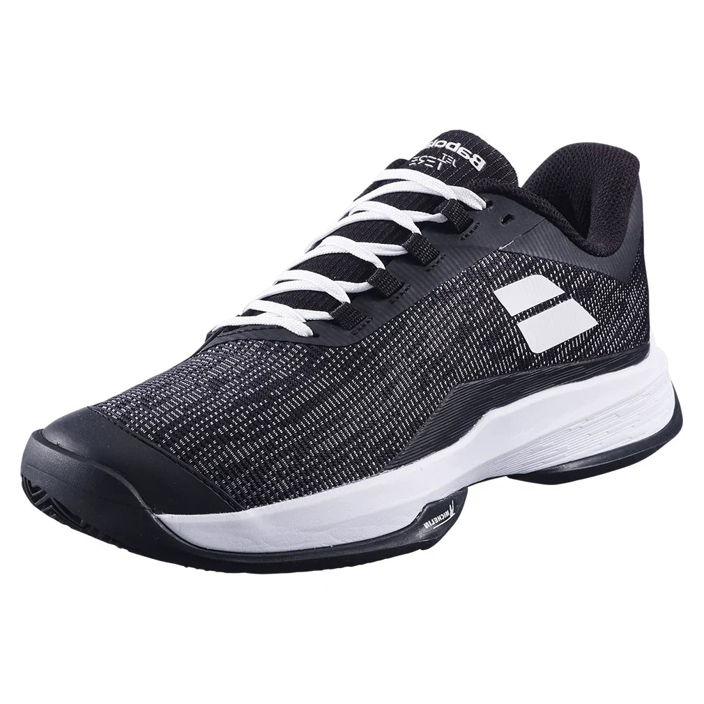 Men's Jet Tere 2 Clay Tennis Shoes Black and White - Bell Racket Store