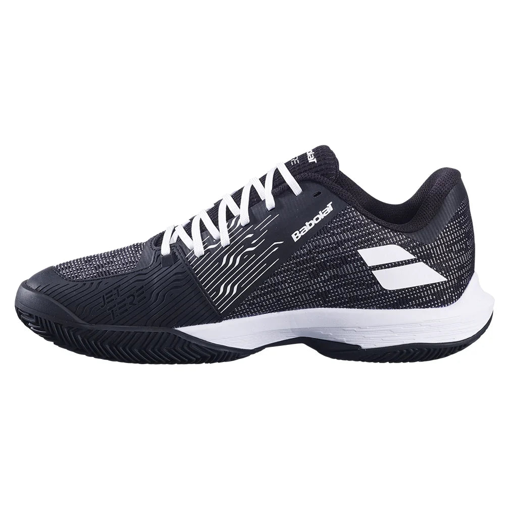 Men's Jet Tere 2 Clay Tennis Shoes Black and White - Bell Racket Store