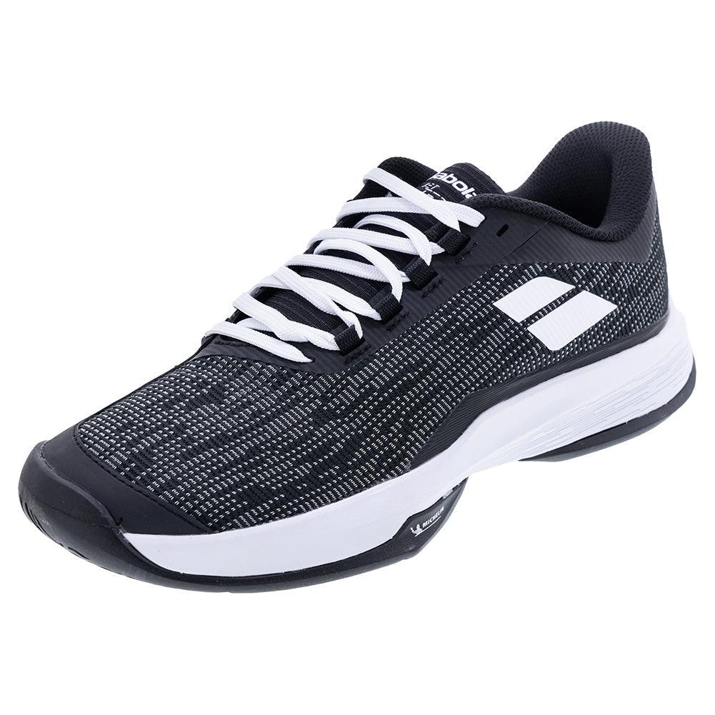 Men's Jet Tere 2 Tennis Shoes Black and White - Bell Racket Store