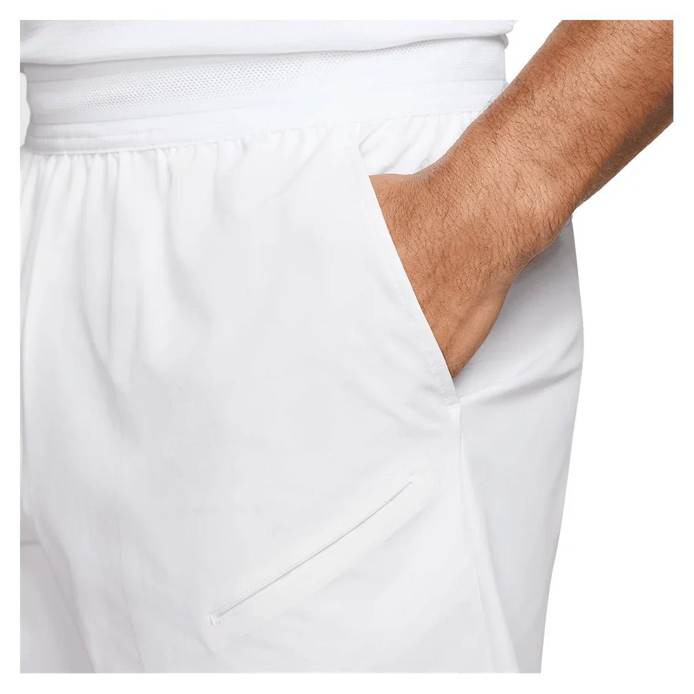 Men's London Court Dri - FIT Slam 7 Inch Tennis Short White - Bell Racket Store