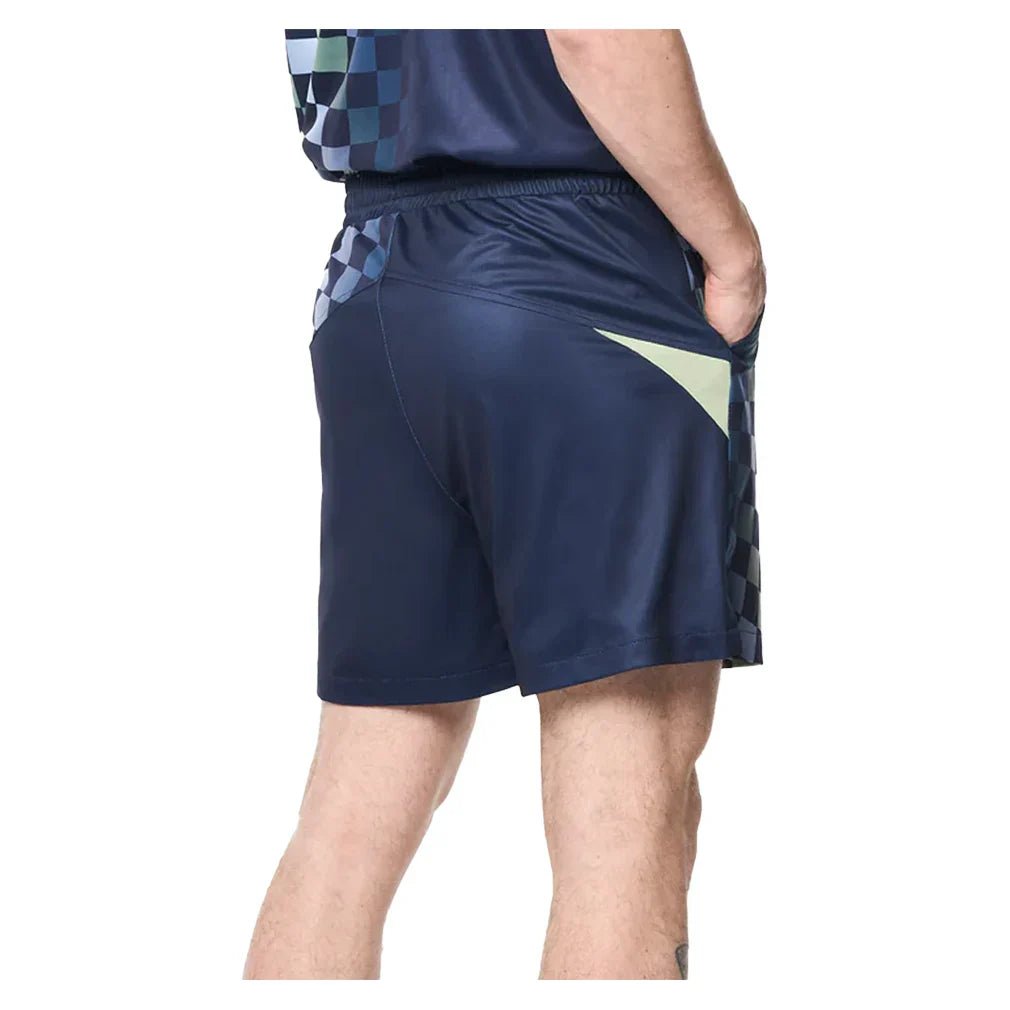 Men's Luca Pique Printed 5 Inch Tennis Short - Bell Racket Store