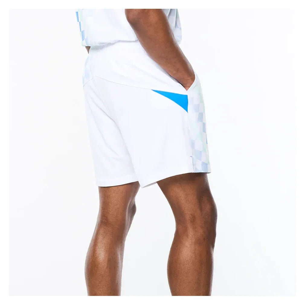 Men's Luca Pique Printed 5 Inch Tennis Short - Bell Racket Store