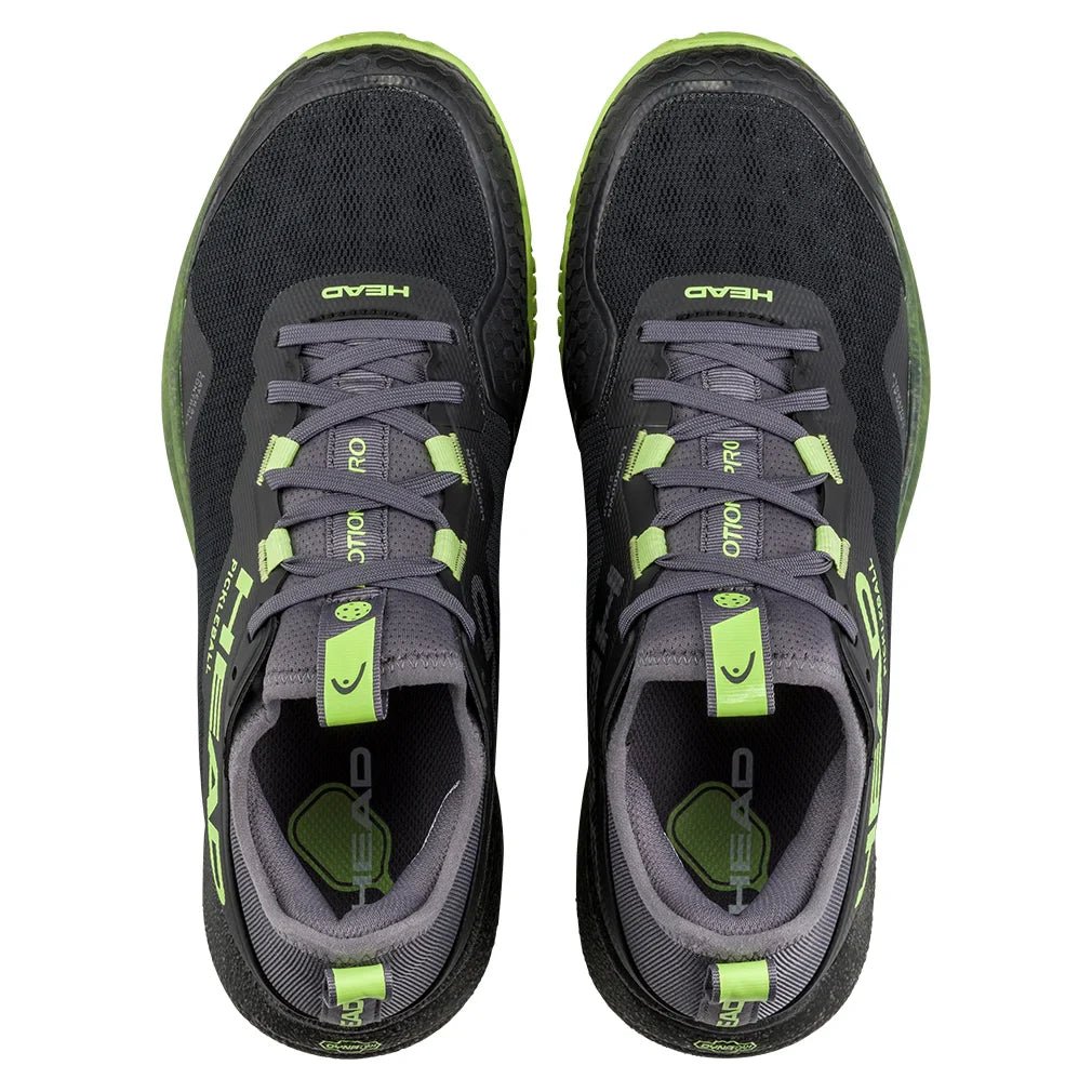Men's Motion Pro Pickleball Shoes Black and Lime - Bell Racket Store