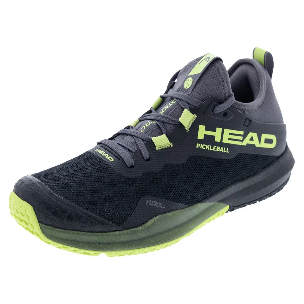 Men's Motion Pro Pickleball Shoes Black and Lime - Bell Racket Store