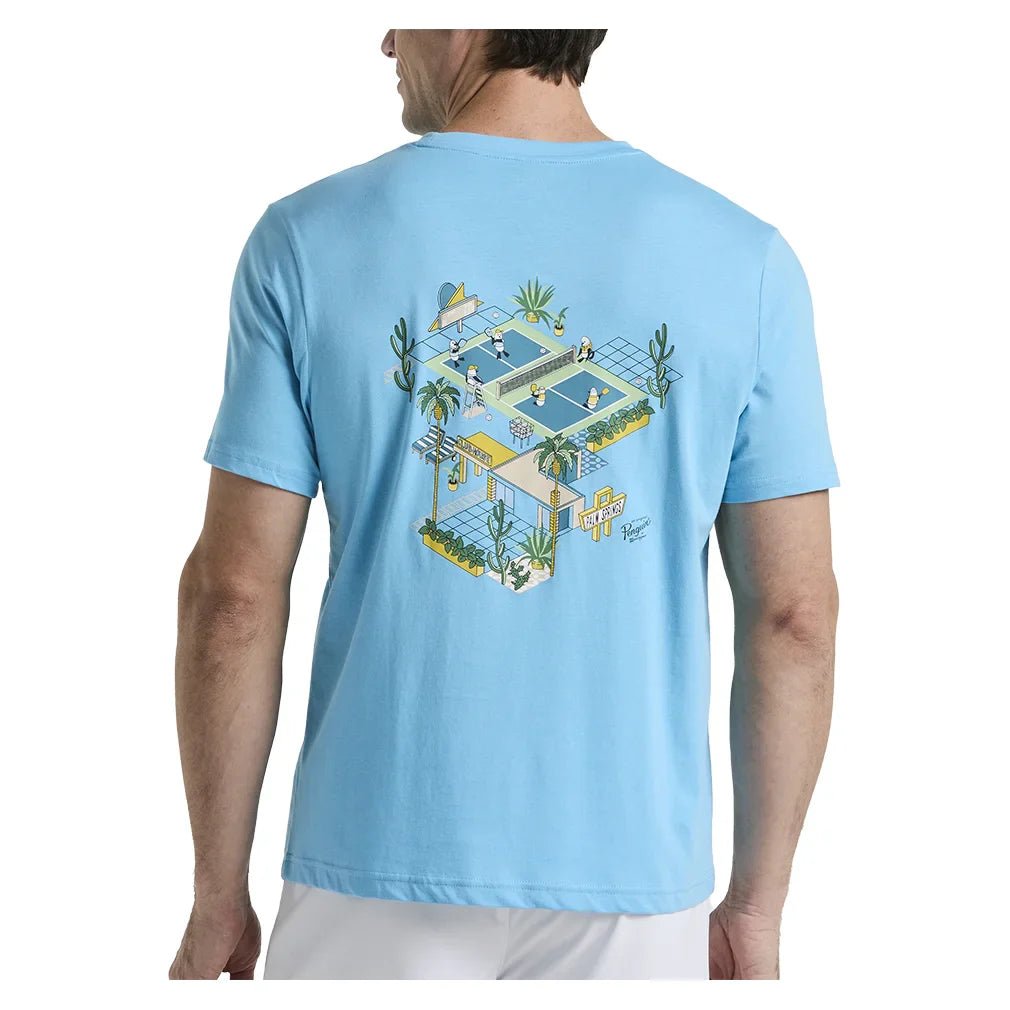 Men's Paddle DBL Graphic Tee Blue Grotto - Bell Racket Store