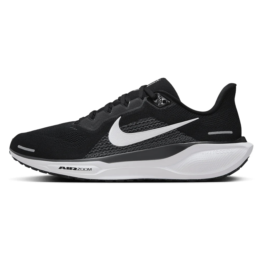 Men's Pegasus 41 Running Shoes Black and White - Bell Racket Store
