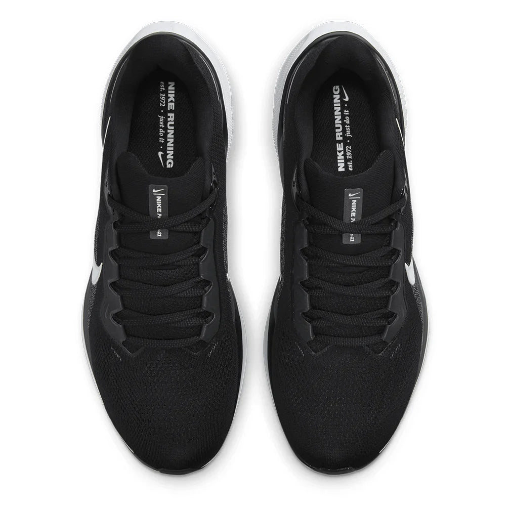 Men's Pegasus 41 Running Shoes Black and White - Bell Racket Store