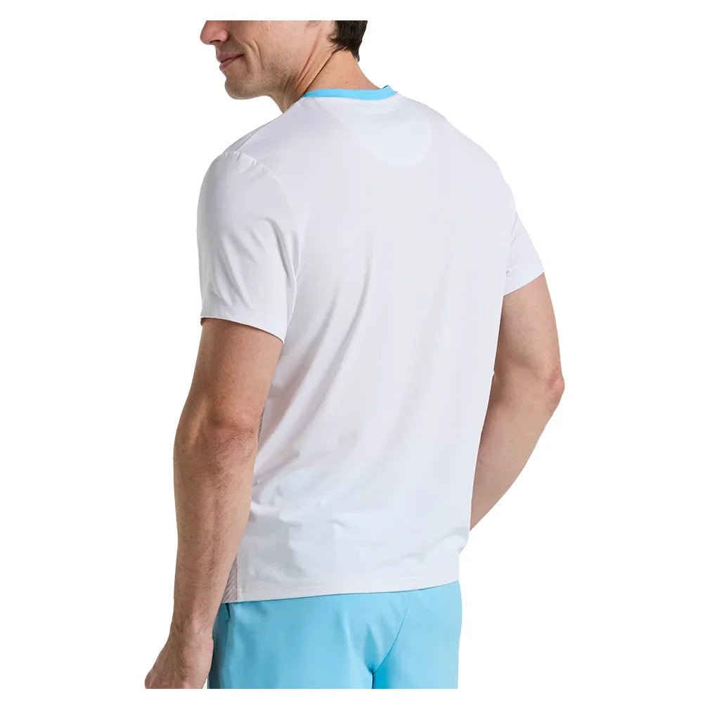 Men's Performance Ombre Block Tennis Crew Bright White - Bell Racket Store