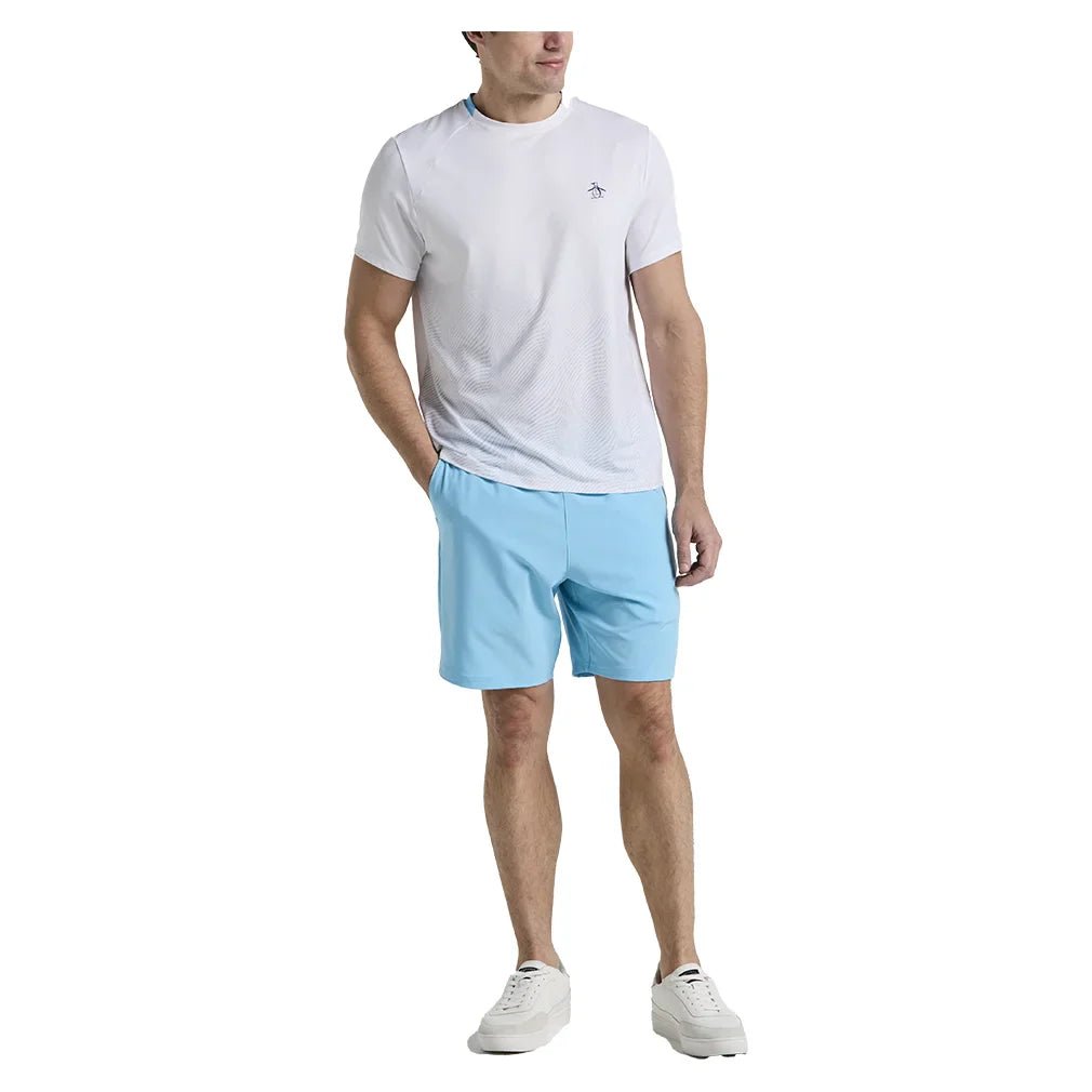 Men's Performance Ombre Block Tennis Crew Bright White - Bell Racket Store