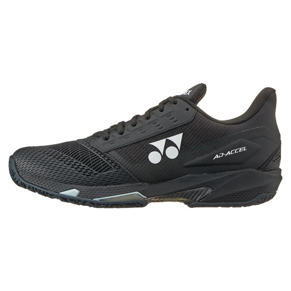 Men's Power Cushion AD - ACCEL Clay Tennis Shoes Black - Bell Racket Store