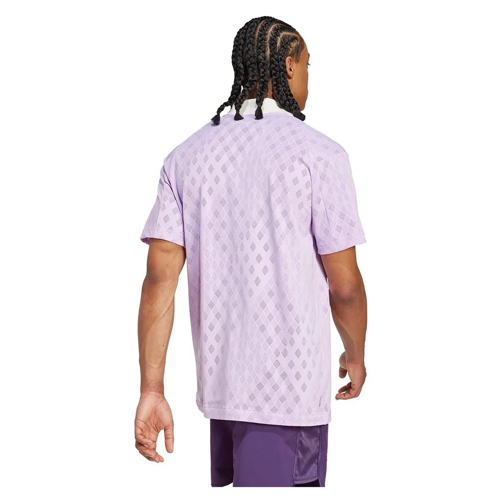 Men's Pro Tennis Polo Powder Plum - Bell Racket Store
