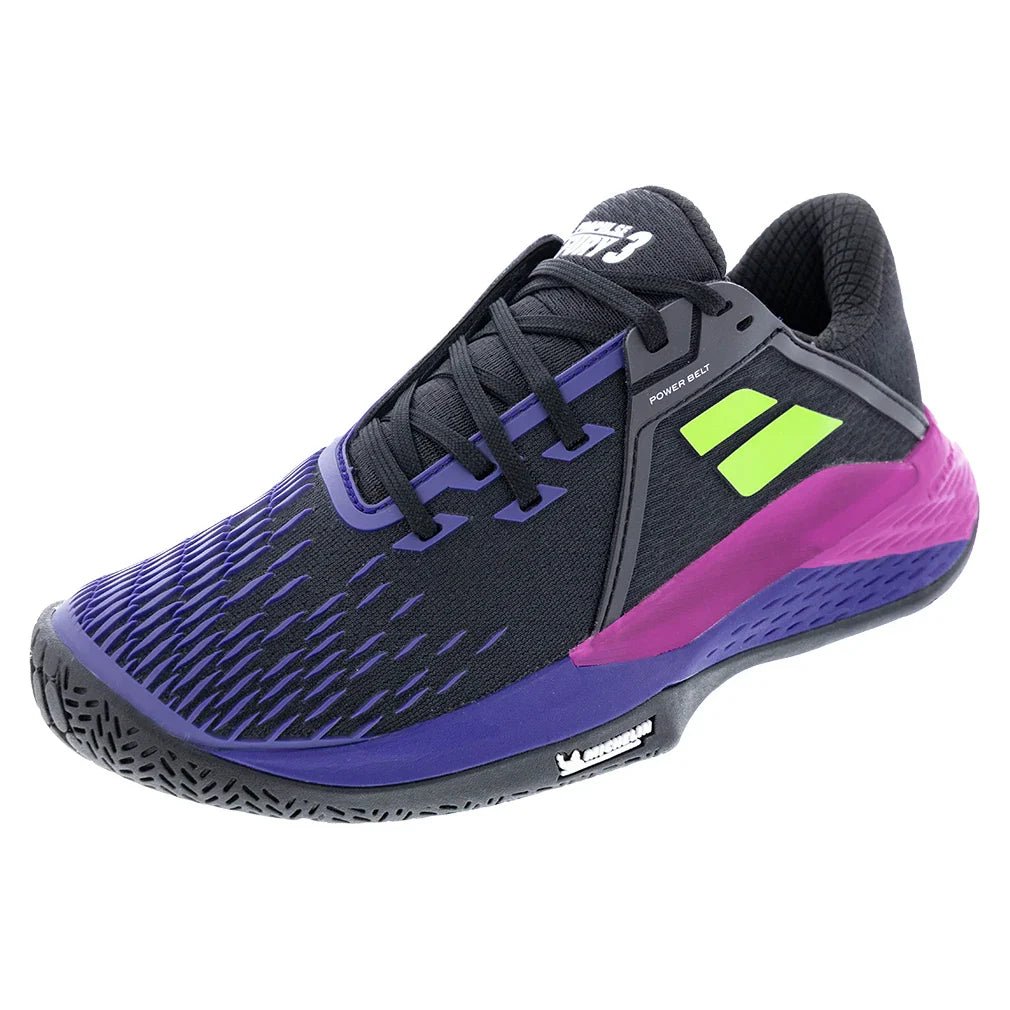 Men's Propulse Fury 3 All Court Tennis Shoes Black and Dark Blue - Bell Racket Store