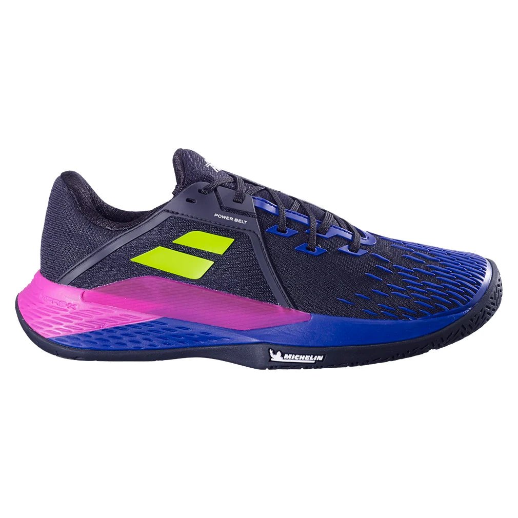 Men's Propulse Fury 3 All Court Tennis Shoes Black and Dark Blue - Bell Racket Store