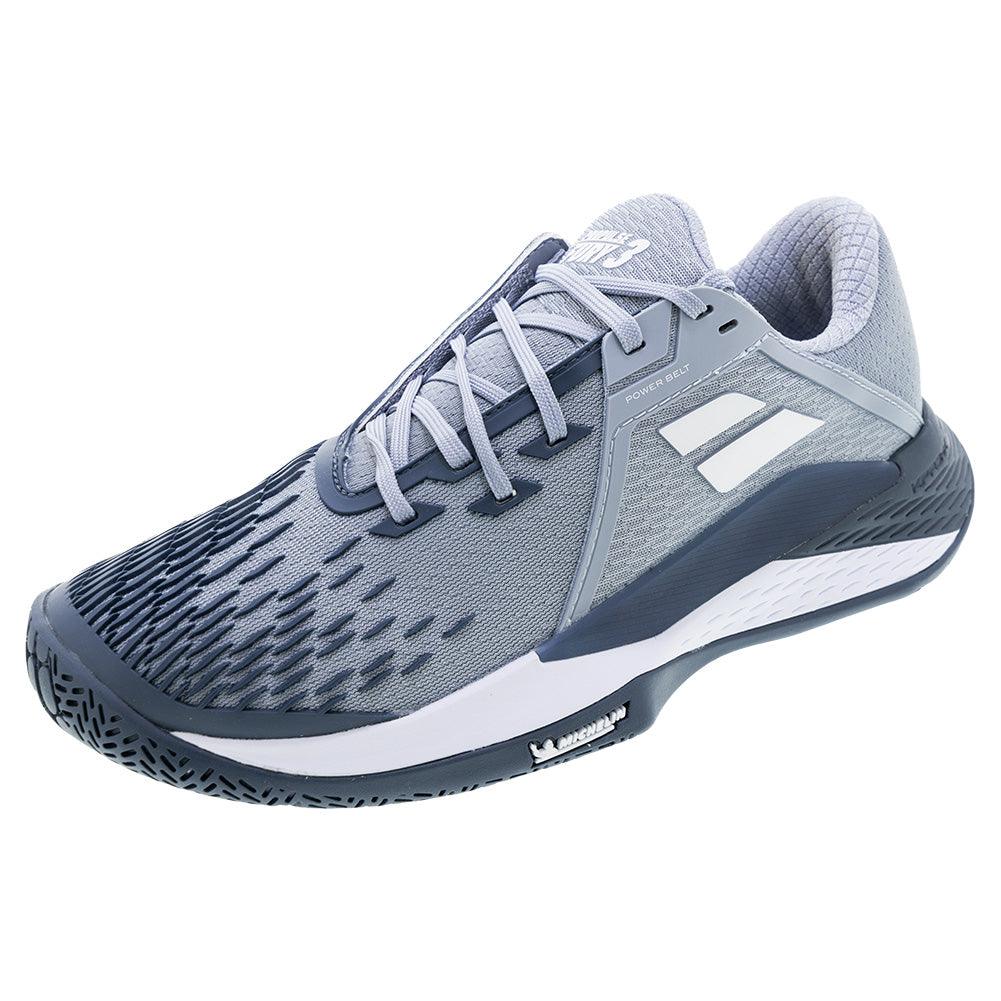Men's Propulse Fury 3 Tennis Shoes Grey and White - Bell Racket Store