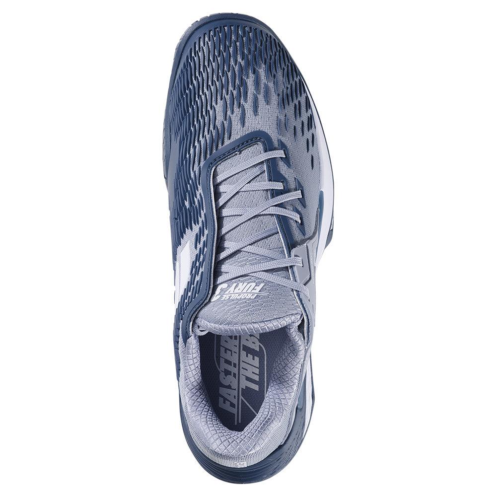 Men's Propulse Fury 3 Tennis Shoes Grey and White - Bell Racket Store