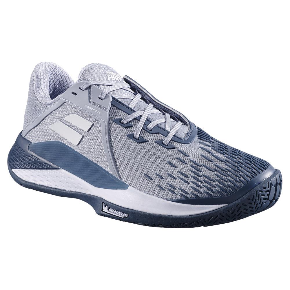 Men's Propulse Fury 3 Tennis Shoes Grey and White - Bell Racket Store