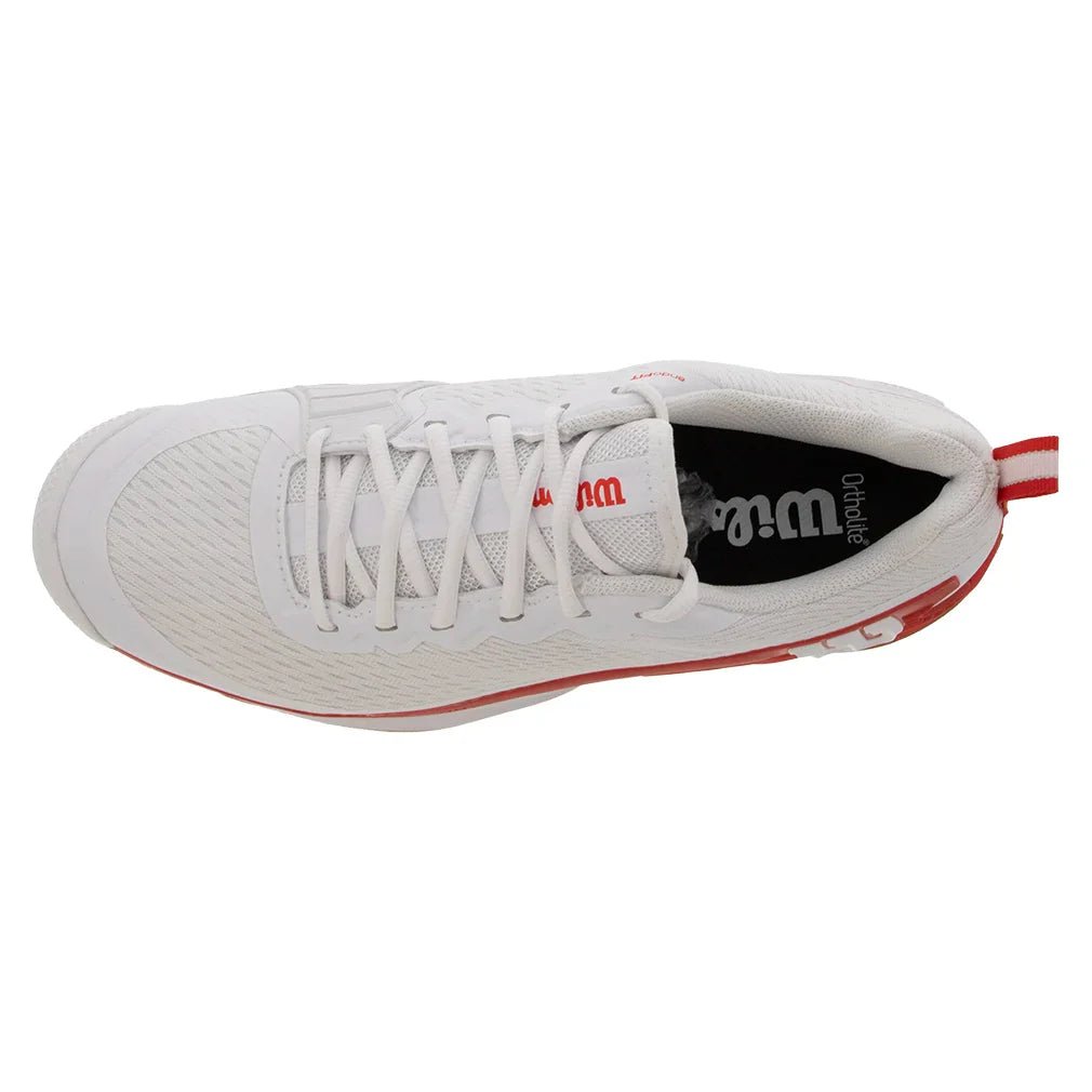 Men's Rush Pro 4.5 Tennis Shoes White and Infrared - Bell Racket Store