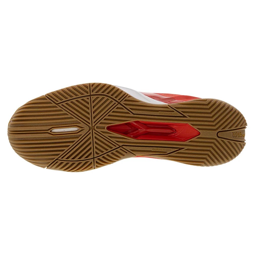 Men's Rush Pro 4.5 Tennis Shoes White and Infrared - Bell Racket Store