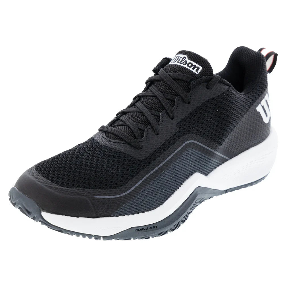 Men's Rush Pro Lite Tennis Shoes Black and Ebony - Bell Racket Store