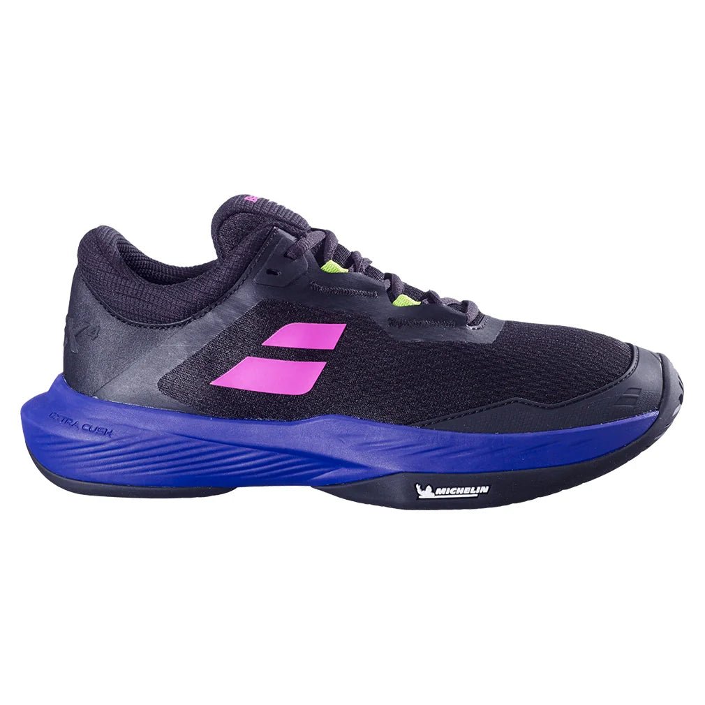 Men's SFX 4 All Court Tennis Shoes Black and Dark Blue - Bell Racket Store