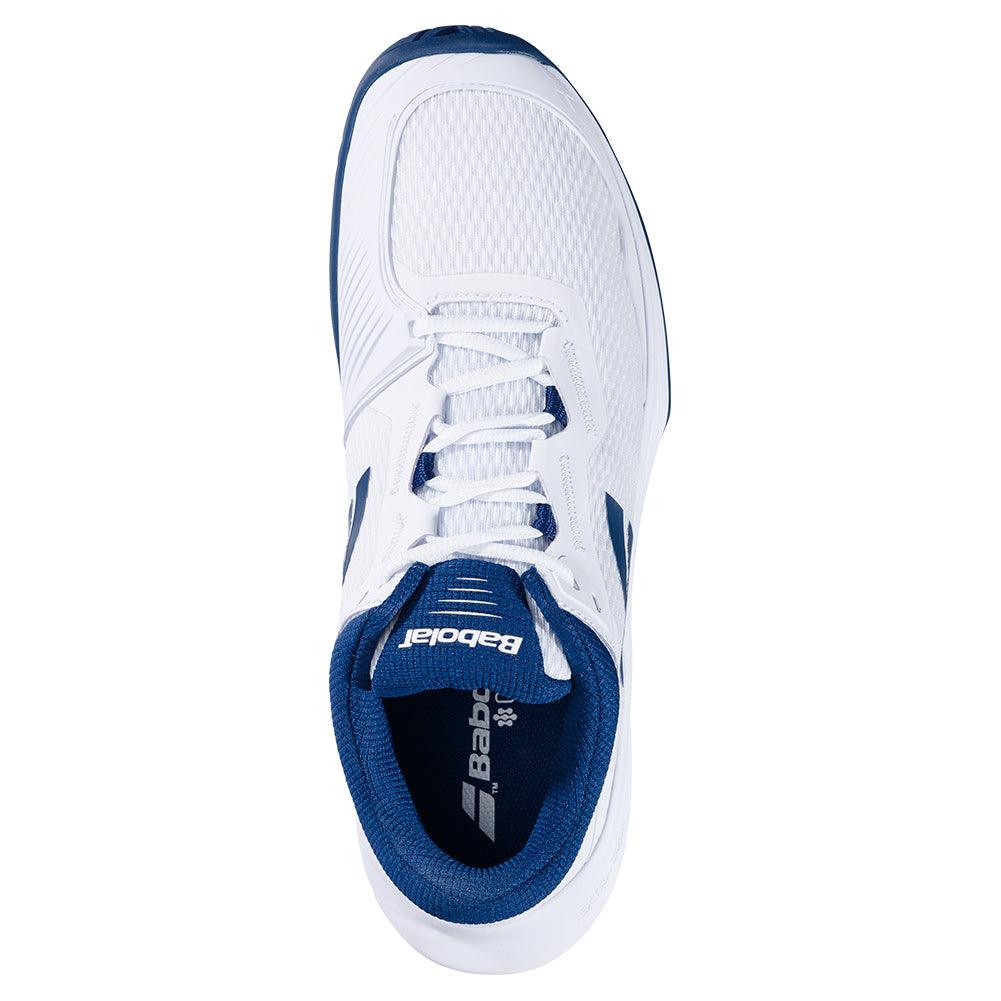 Men's SFX 4 Tennis Shoes White and Estate Blue - Bell Racket Store