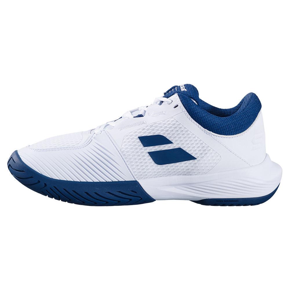 Men's SFX 4 Tennis Shoes White and Estate Blue - Bell Racket Store