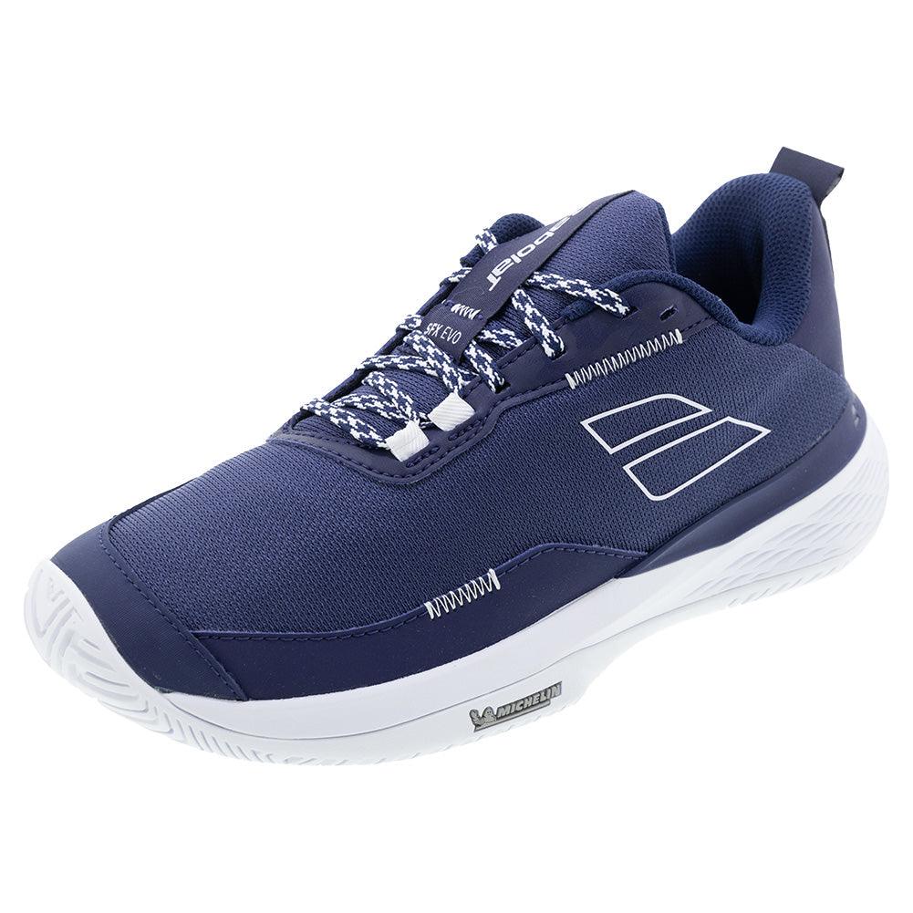 Men's SFX Evo Tennis Shoes Dark Blue and White - Bell Racket Store