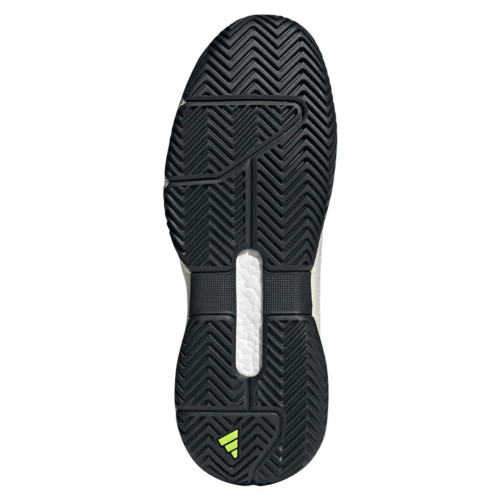 Men's Solematch Control 2 Tennis Shoes Off White and Silver Metallic - Bell Racket Store