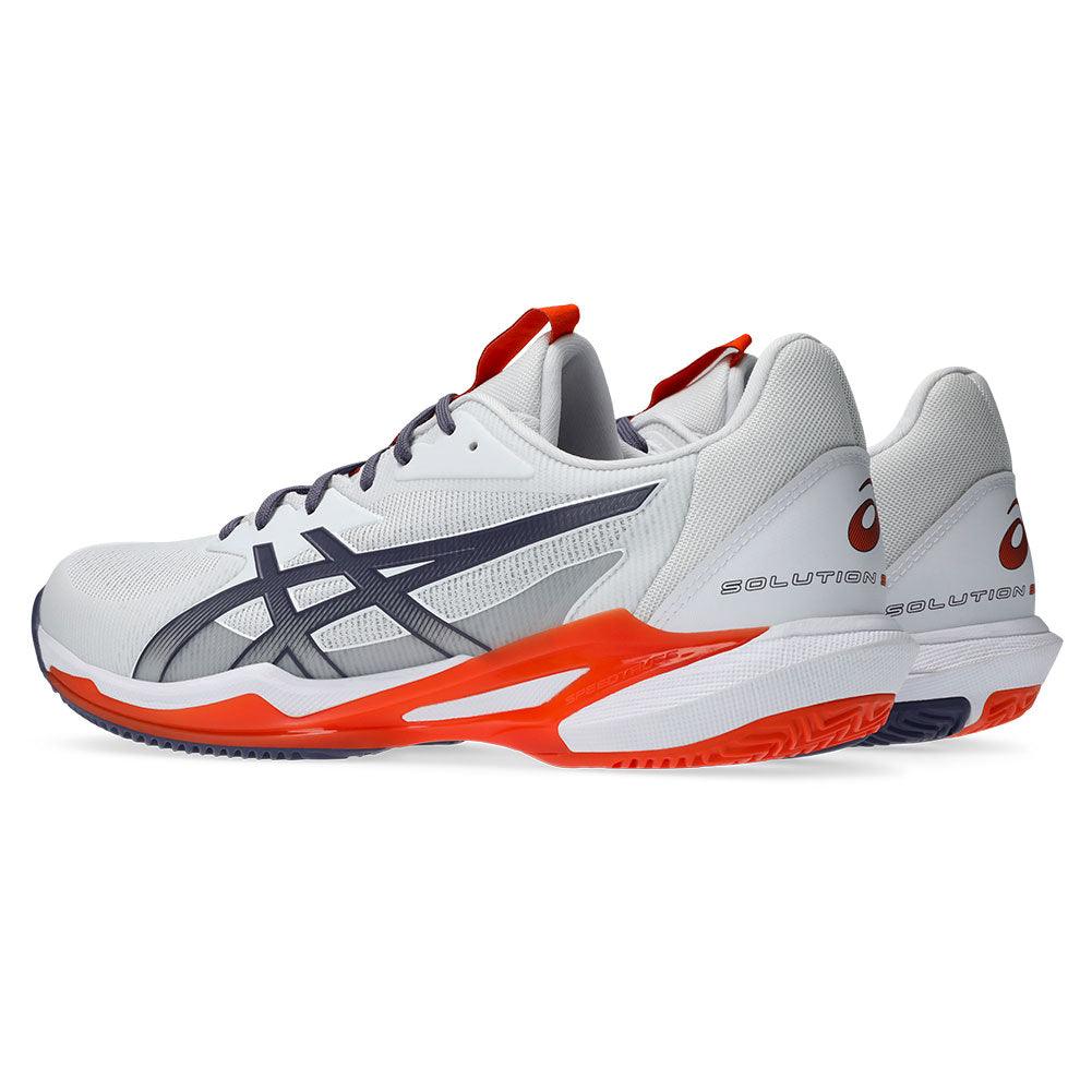 Men's Solution Speed FF 3 Clay Tennis Shoes White and Greyish Purple - Bell Racket Store