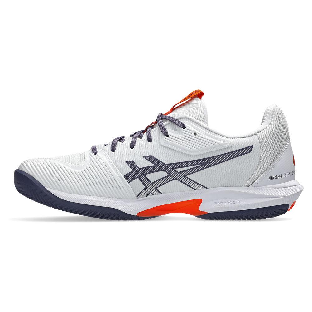 Men's Solution Speed FF 3 Clay Tennis Shoes White and Greyish Purple - Bell Racket Store