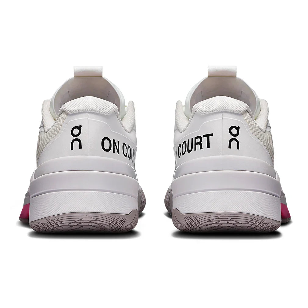 Men's THE ROGER Pro Fire Tennis Shoes White and Pink - Bell Racket Store