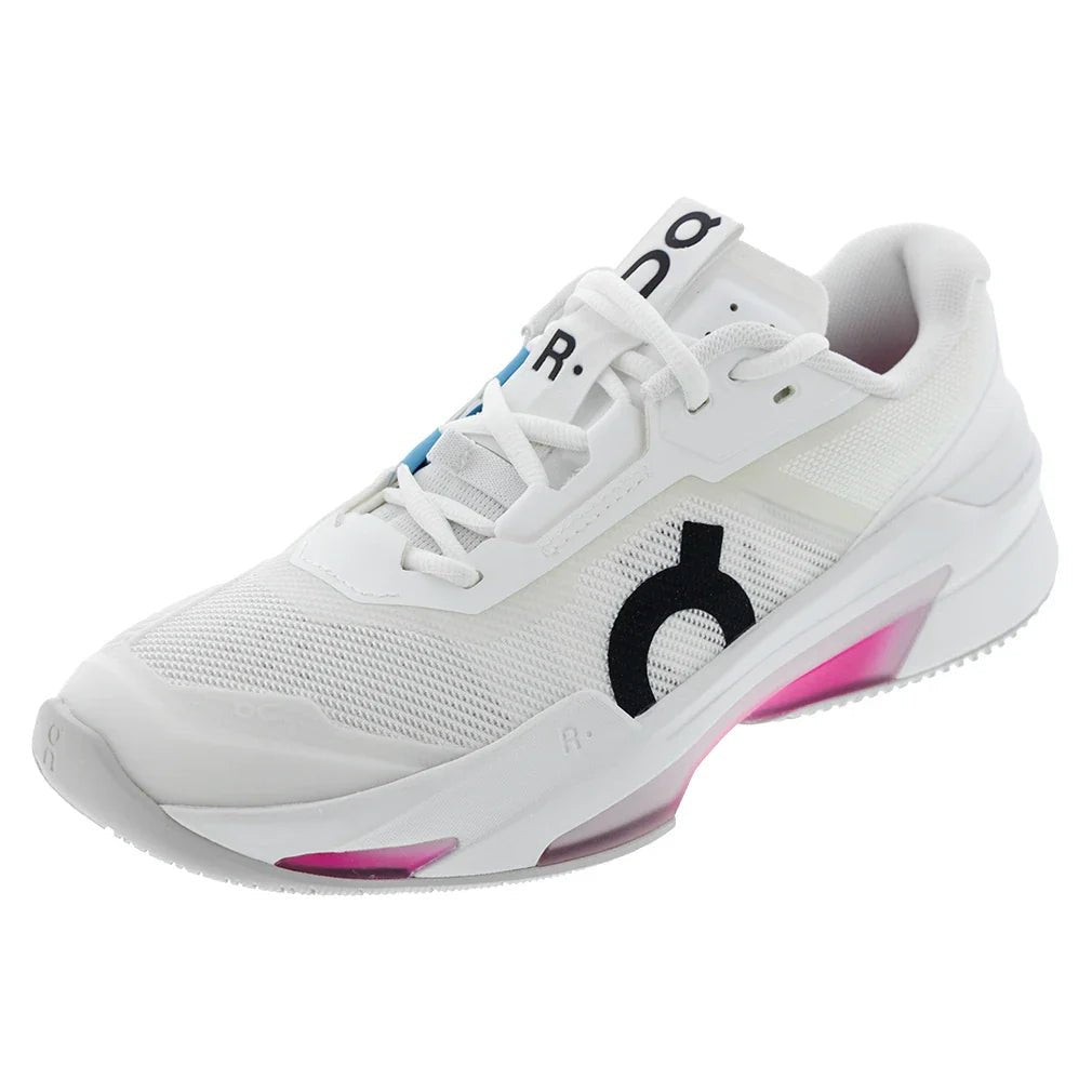 Men's THE ROGER Pro Fire Tennis Shoes White and Pink - Bell Racket Store