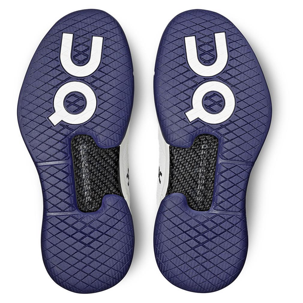 Men's THE ROGER Pro Tennis Shoes White and Acai - Bell Racket Store