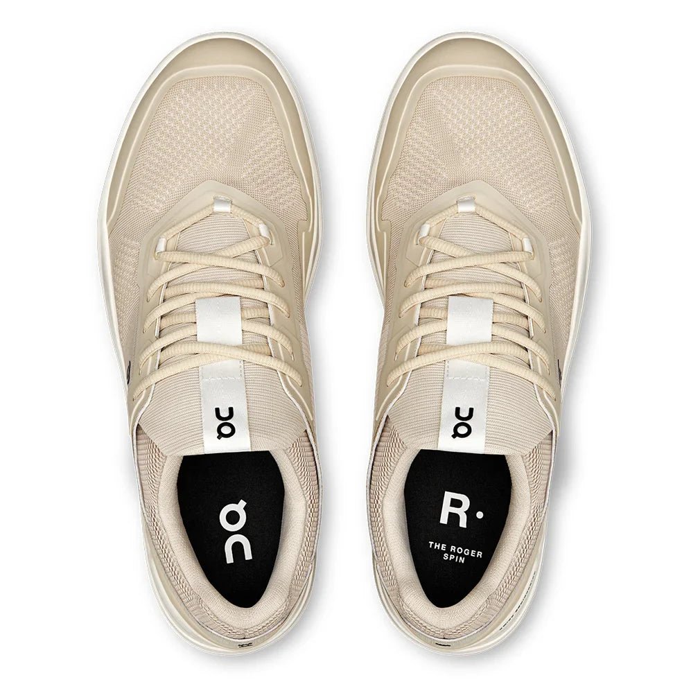 Men's THE ROGER Spin Shoes Sand and Ivory - Bell Racket Store