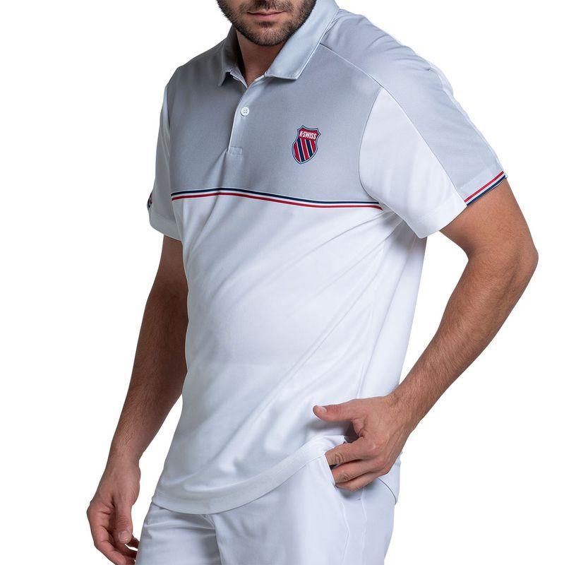 Men's Tradition Short Sleeve Tennis Polo White - Bell Racket Store
