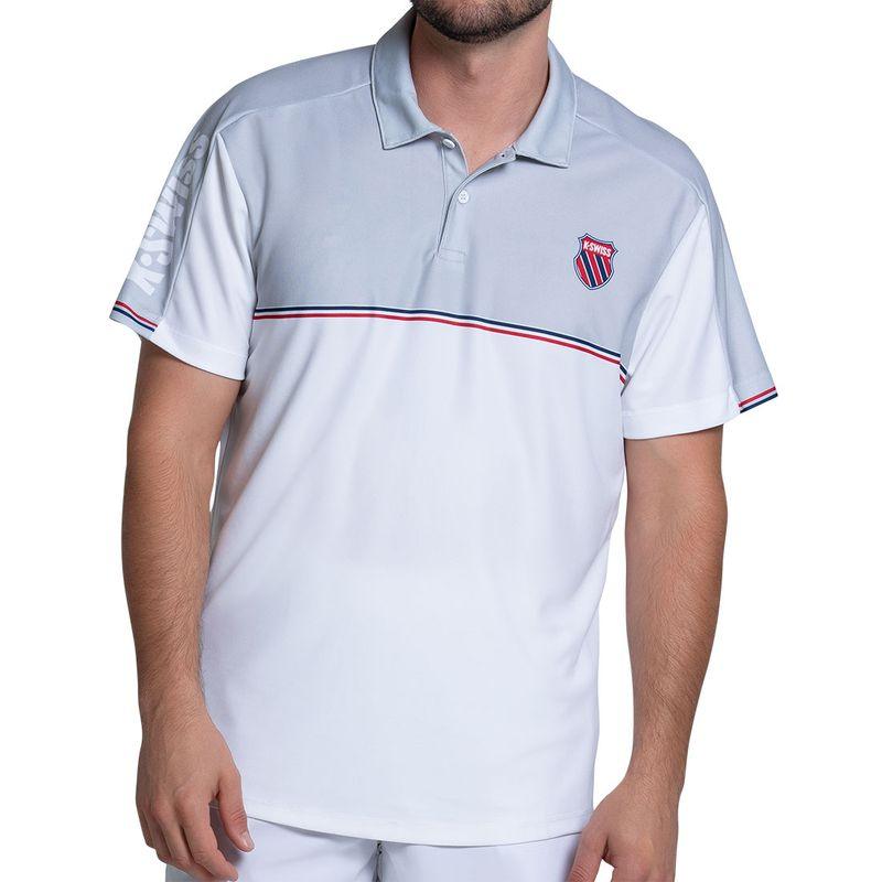 Men's Tradition Short Sleeve Tennis Polo White - Bell Racket Store