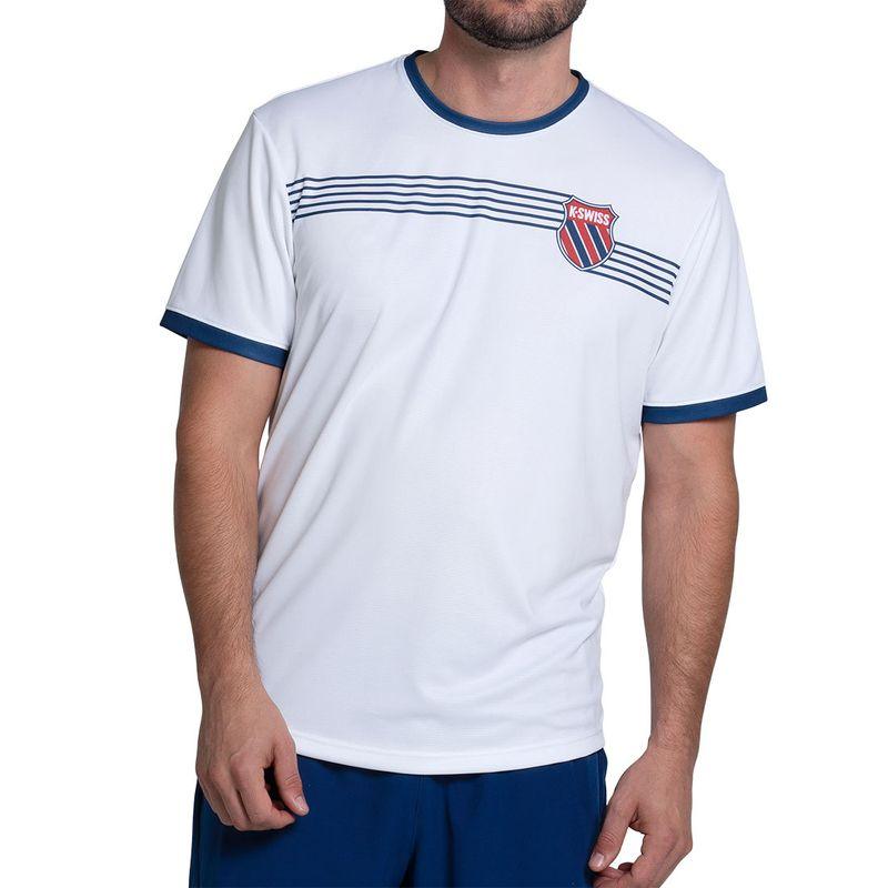 Men's Tradition Short Sleeve Tennis Top White - Bell Racket Store