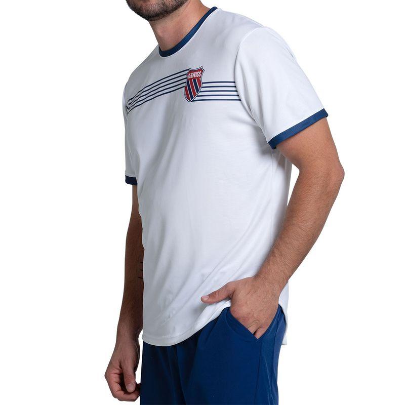 Men's Tradition Short Sleeve Tennis Top White - Bell Racket Store