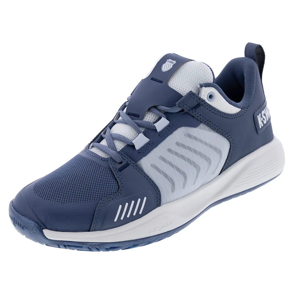Men's Ultrashot Team Tennis Shoes Vintage Indigo and Blanc de Blanc - Bell Racket Store