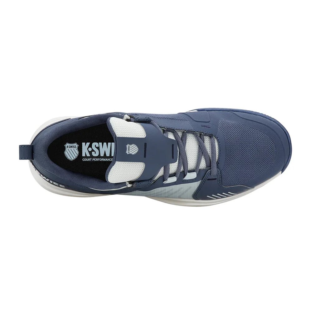 Men's Ultrashot Team Tennis Shoes Vintage Indigo and Blanc de Blanc - Bell Racket Store